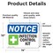 Signmission Infection Control Kit Sign With Symbol, 14 in W x Rectangle, Vinyl Decal OS-2PACK-NS-D-1014-L-13698 - alternate 3